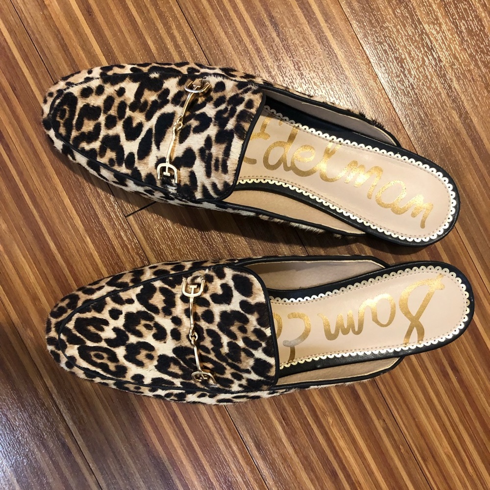 Sam Edelman mules cheetah pony hair size 9.5
